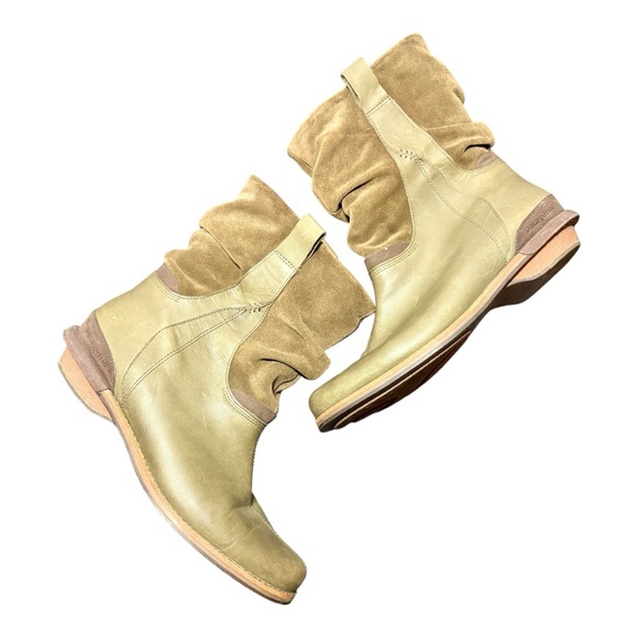 PATAGONIA Addie Peat Brown Leather Suede Boots - Picture 2 of 8